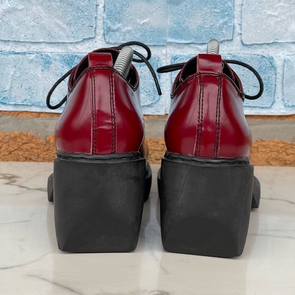 Opening Ceremony Grunge Oxfords red- burgundy shoes size 39/8 - Picture 5 of 9